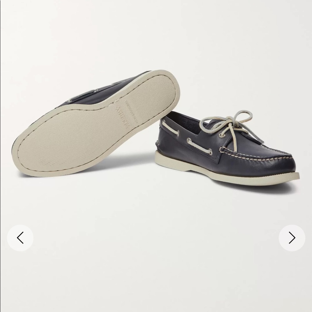 Sperry top sided boat shoe navy leather - Picture 3 of 10